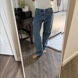 Vintage 501 denim jeans size 32 Classic blue in excellent condition made in 93